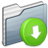 Drop Box Folder Graphite Icon